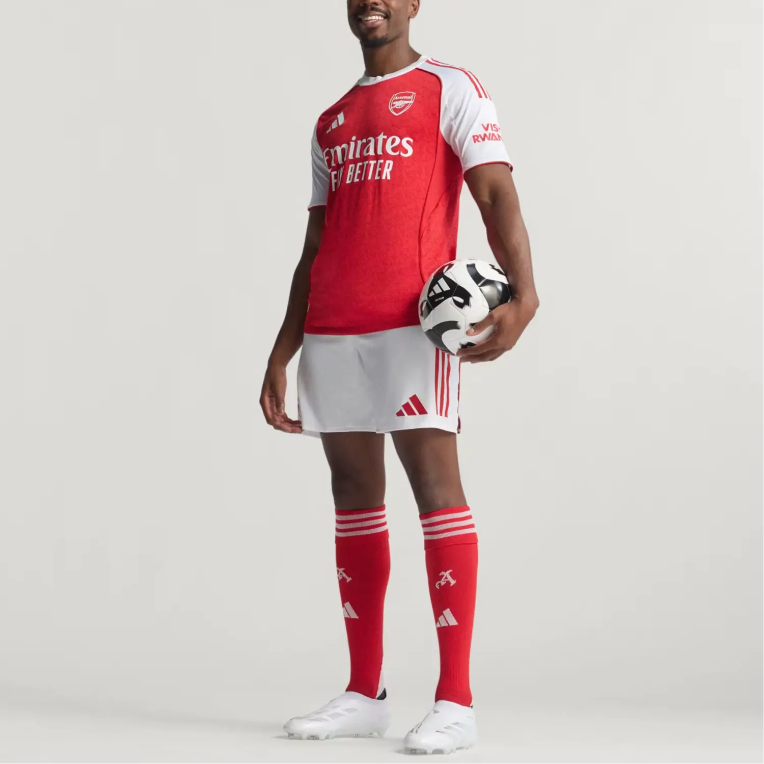 Футболка Arsenal 25/26 Home Authentic Adidas, красный — фото 4