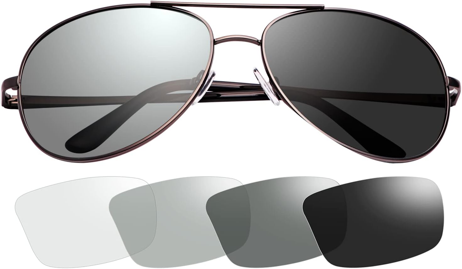 

Поляризованные фотохромные солнцезащитные очки YIMI z87 для вождения, подходящие для мужчин и женщин, для дневного и ночного использования, Photochromic/Gun Frame Black Lens