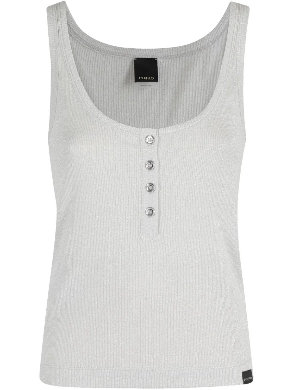 

Майка PINKO металлизированного плетения, серый