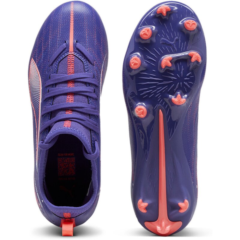 Футбольные бутсы Ultra 5 Match FG/AG JR Puma, белый — фото 2