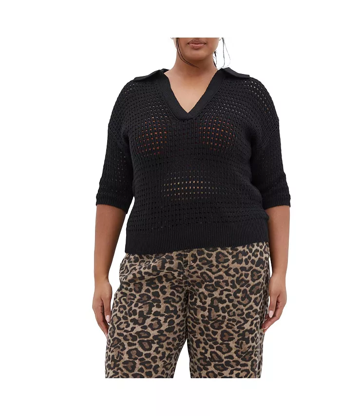 

Топ Zahra больших размеров CITY CHIC, черный