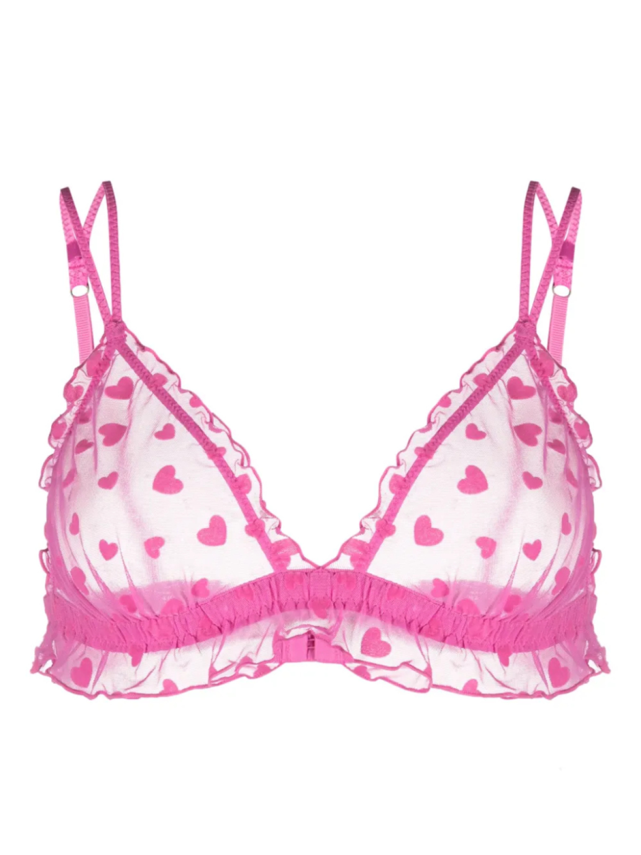 

Love Stories полупрозрачный бюстгальтер-бралетт с принтом, розовый