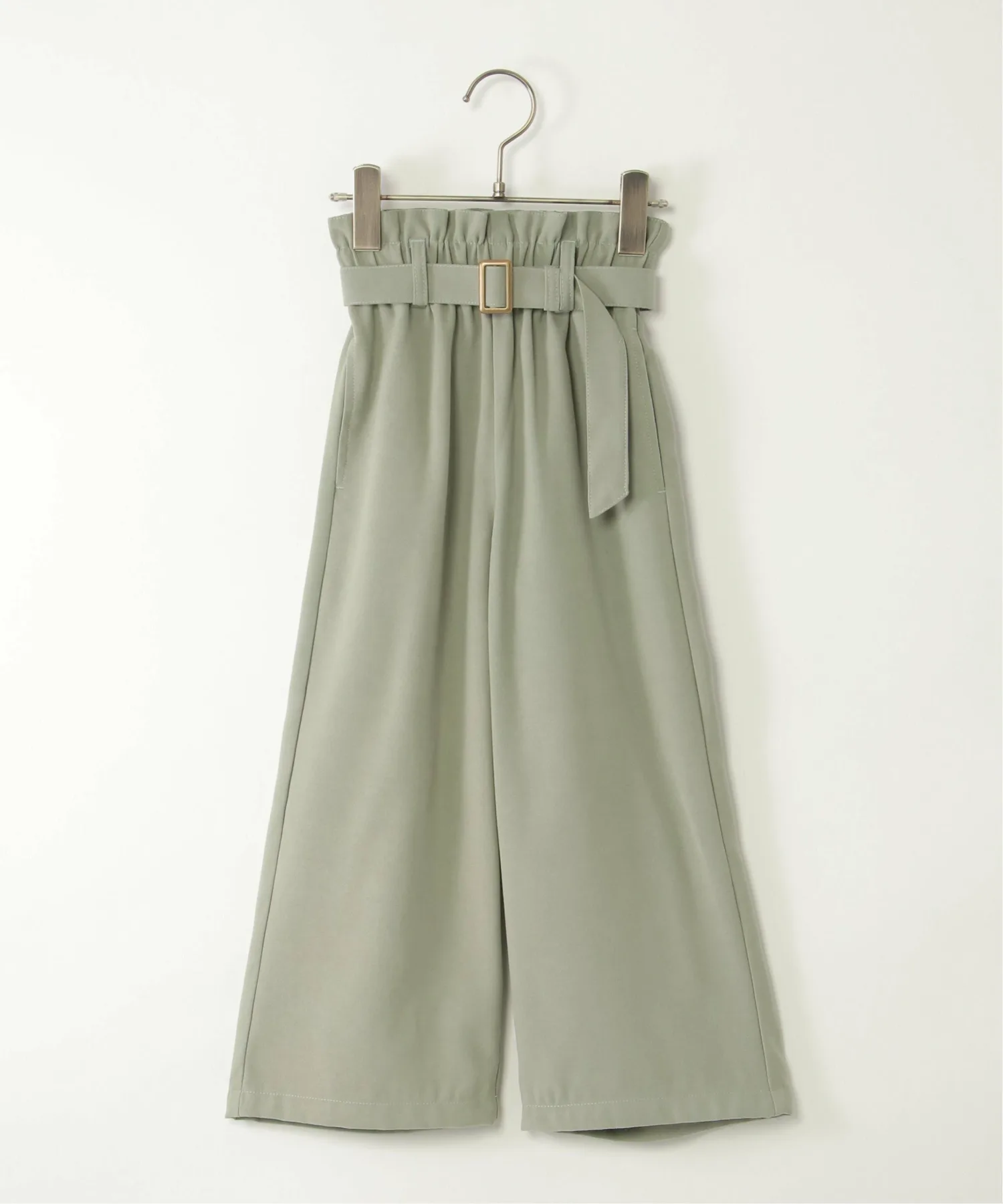 Широкие брюки с поясом (120-160 см) Ikka, green