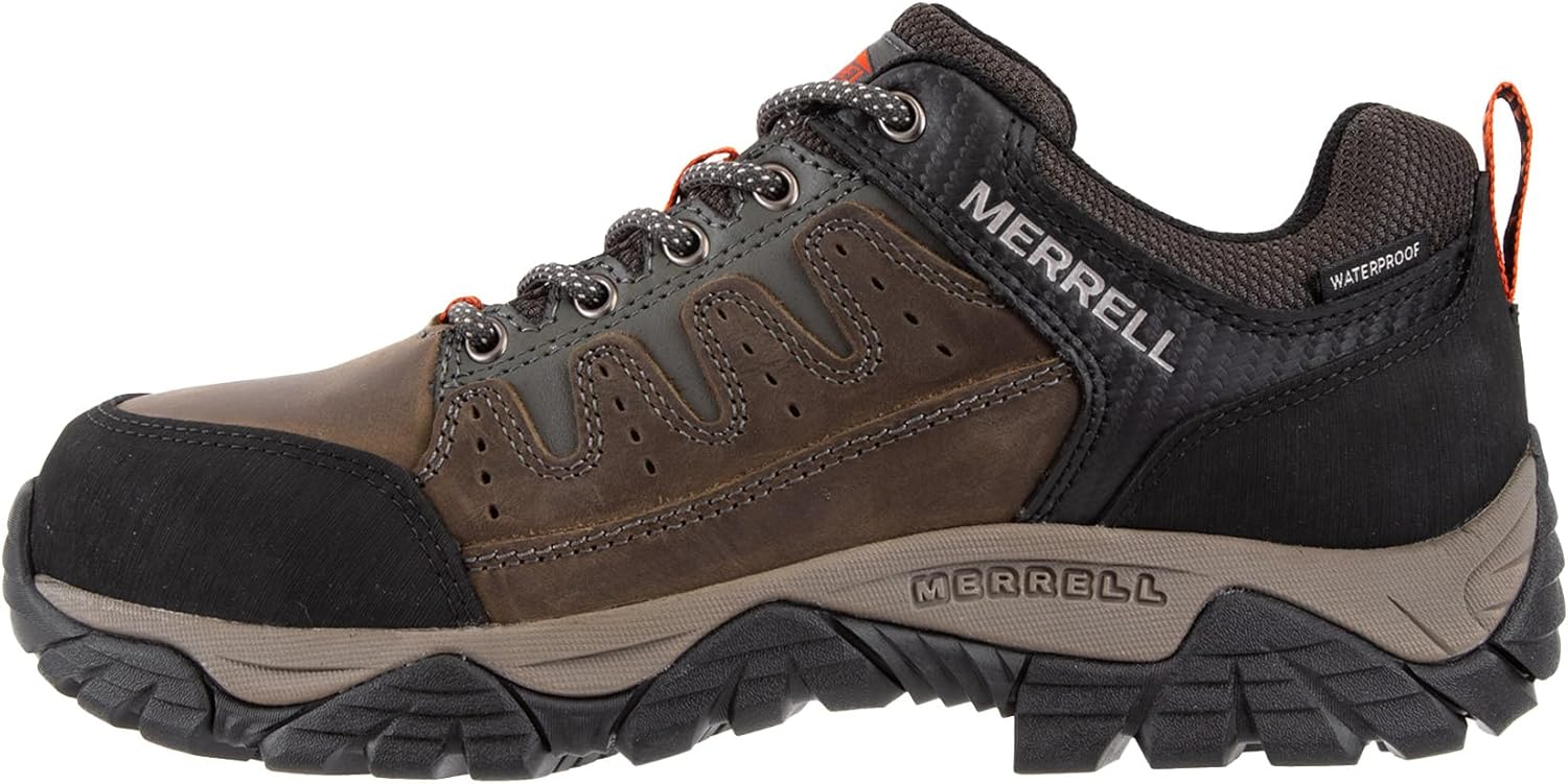 Мужские ботинки Merrell Windoc с водонепроницаемой стальной ноской, низкие, Dark Taupe — фото 2