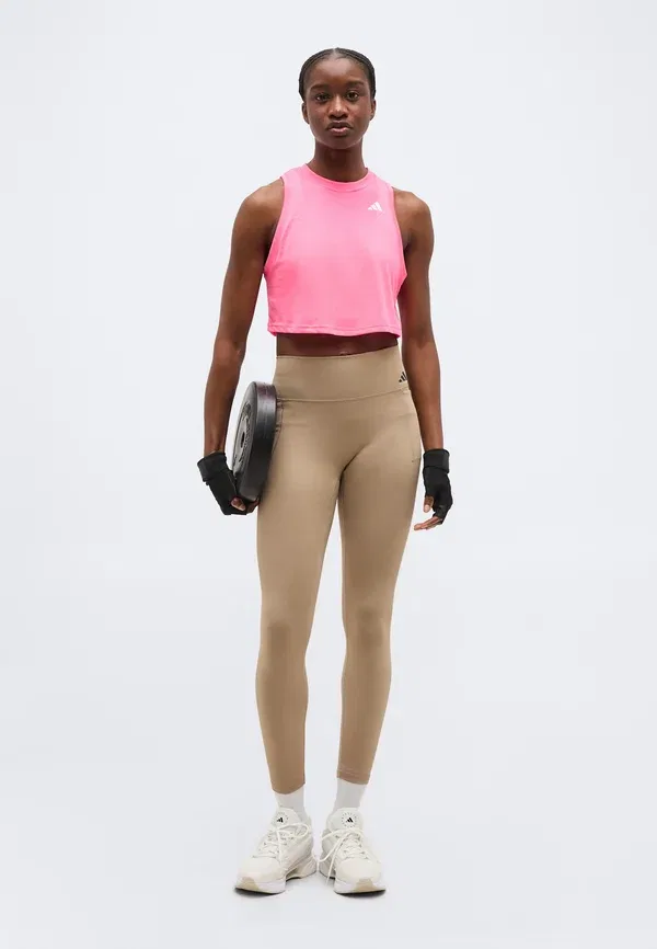 Топ для тренировок Adidas Performance Workout essentials boxy top, ярко-розовый — фото 2