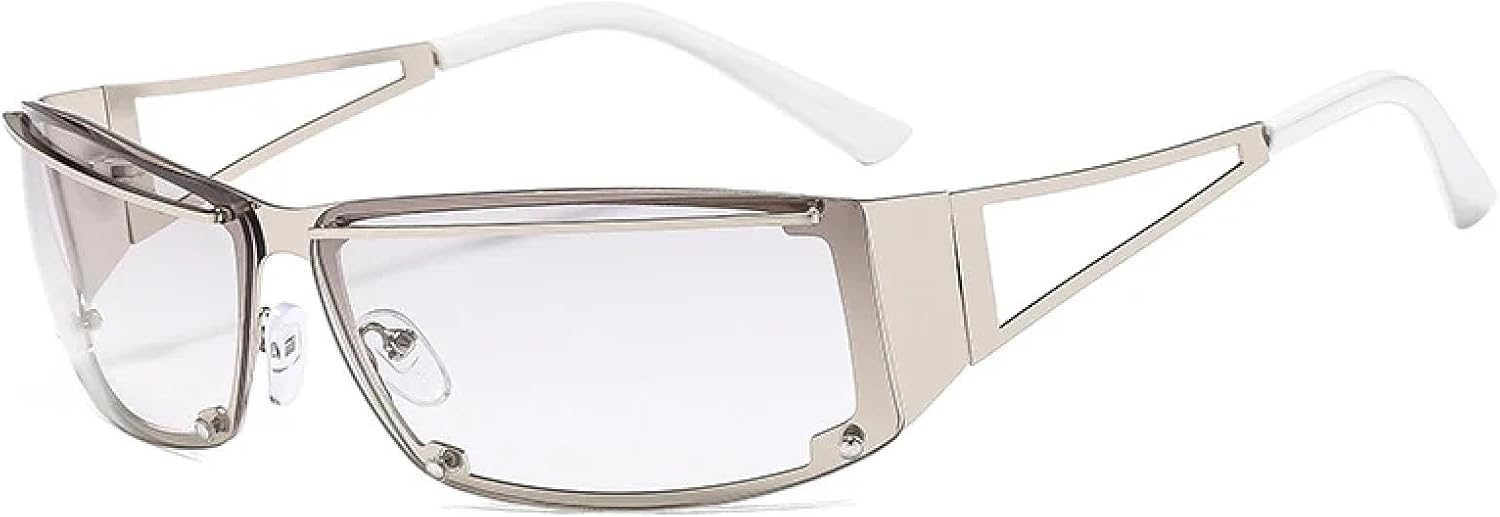 

Модные полые солнцезащитные очки для женщин и мужчин, винтажный тренд, роскошные очки в стиле хип-хоп, стимпанк, уличное фото, солнцезащитные очки UV400 TKKTLLT, Silver Silver