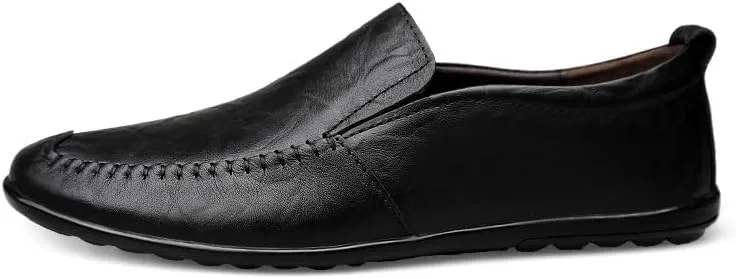 Лоферы кожаные Round Toe Leather, Black SayfuR — фото 3