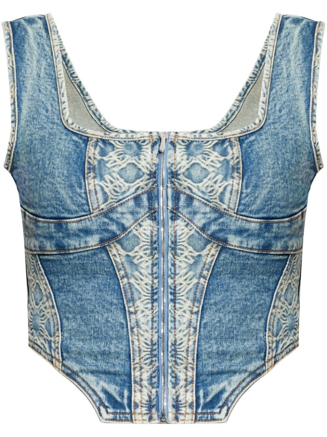 

Корсетный топ AMIRI Ma Quad, синий