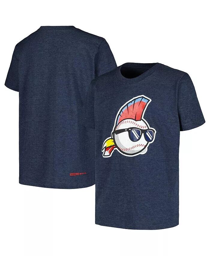 

Темно-синяя футболка с логотипом Major League для мальчиков и девочек Heather Baseballism, синий