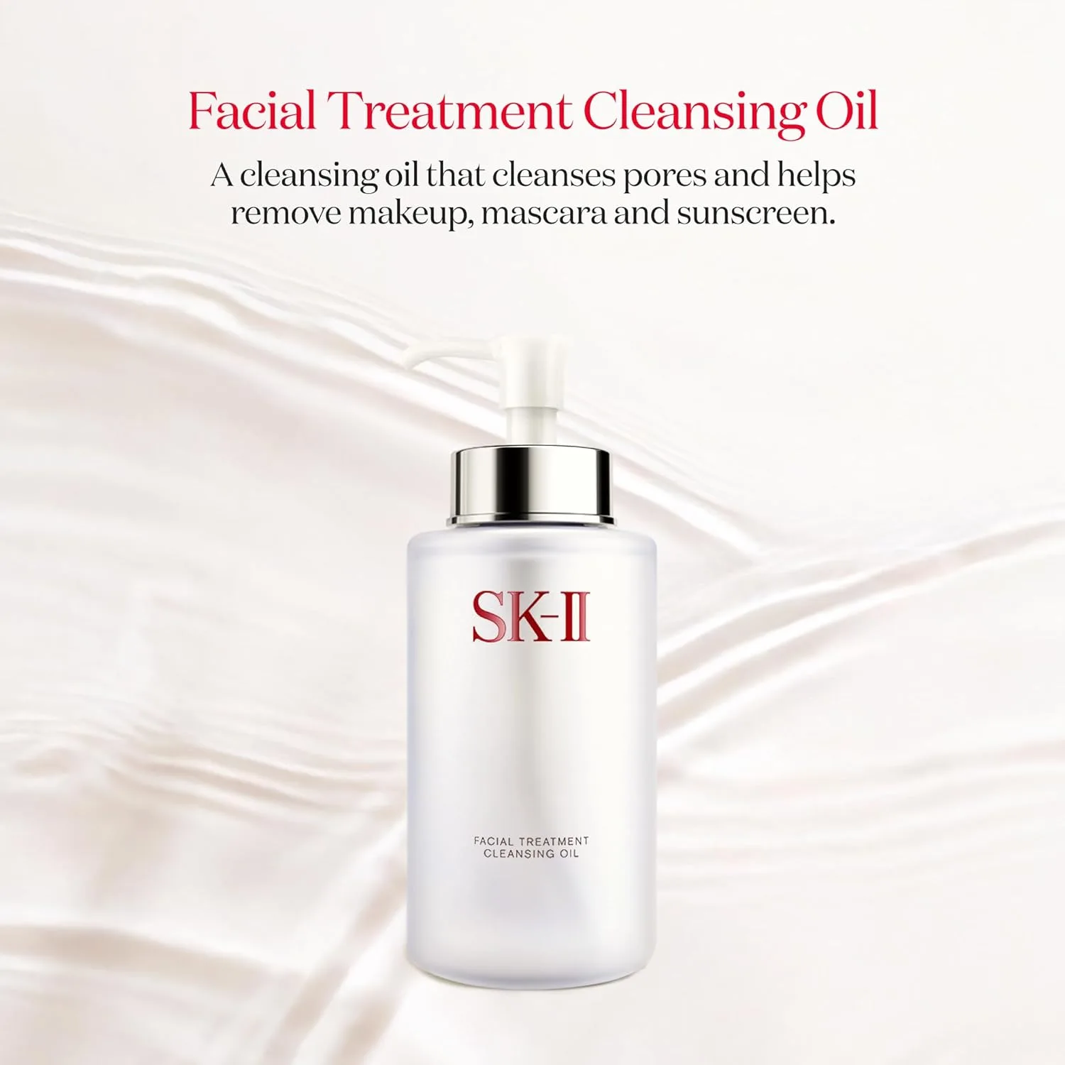 SK-II Очищающее масло для лица - нежное средство для снятия макияжа и умывания, улучшает текстуру, тусклость и сухость для видимо более гладкой кожи (250 мл), Cranberry — фото 2