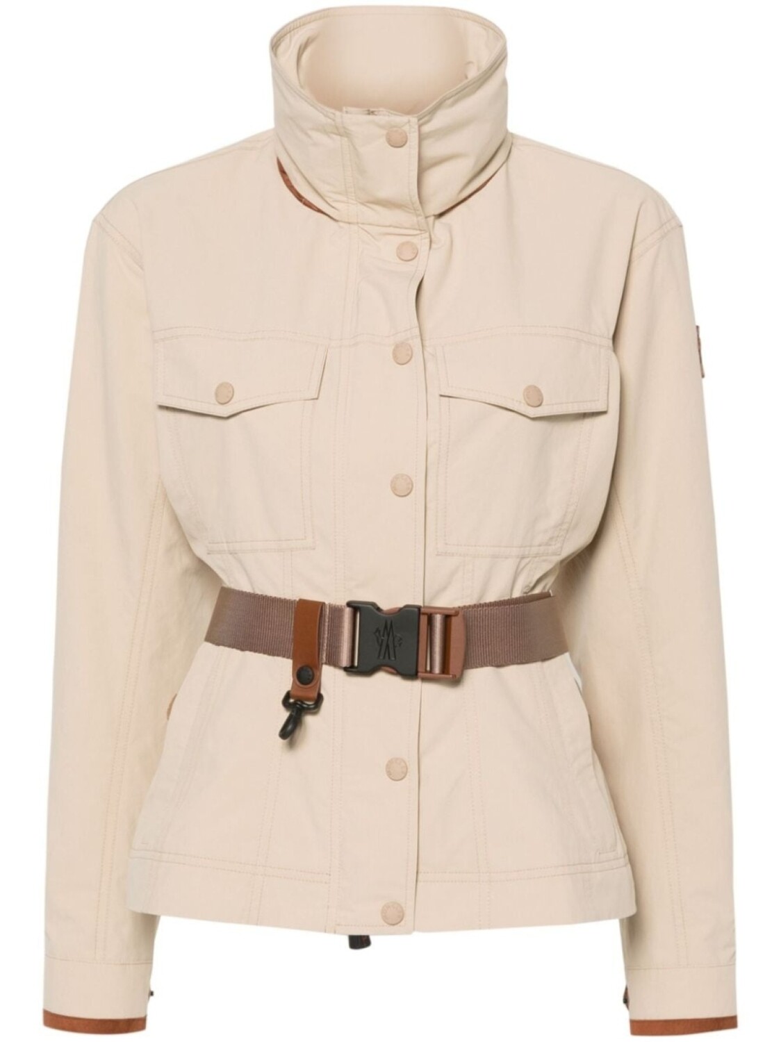 

Moncler Grenoble куртка Meyen с поясом, нейтральный цвет