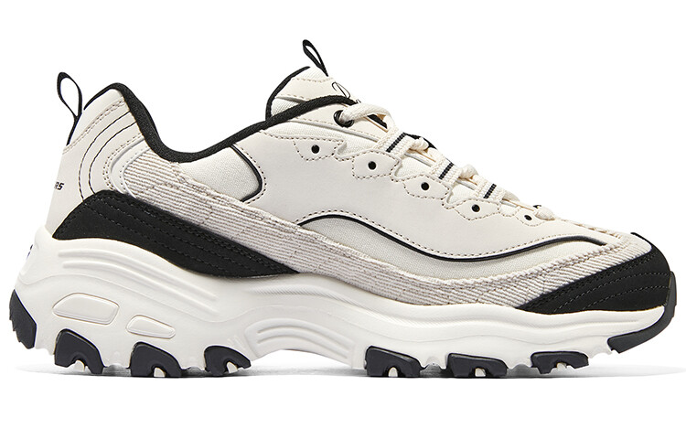 Кроссовки Skechers D'LITES Chunky Женские, Черно-белый — фото 2