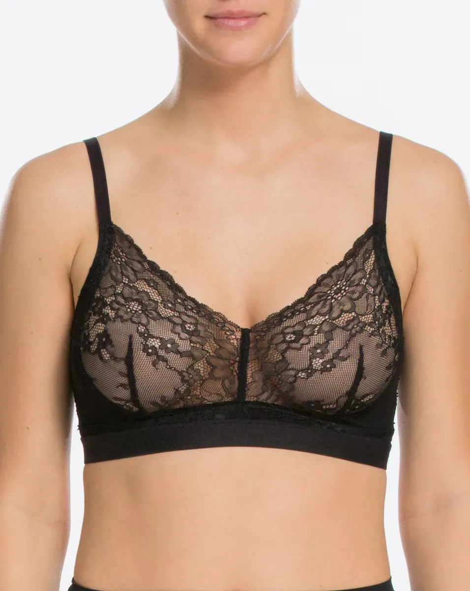 

Кружевной бюстгальтер без косточек Spanx, черный