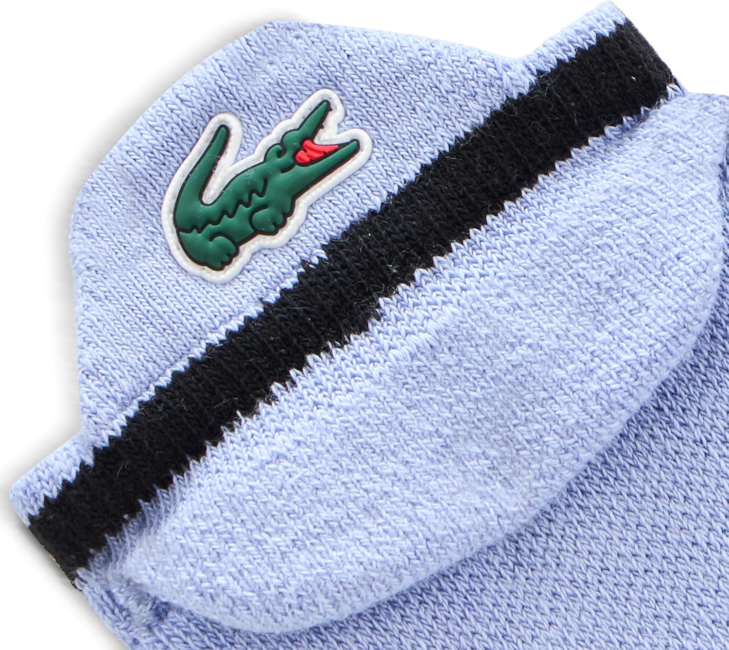 Мужские дышащие хлопковые спортивные носки Lacoste, Delphinium/Black — фото 4
