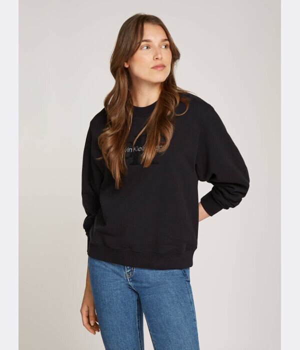 

Толстовка женская Calvin Klein Jeans из синели, черный