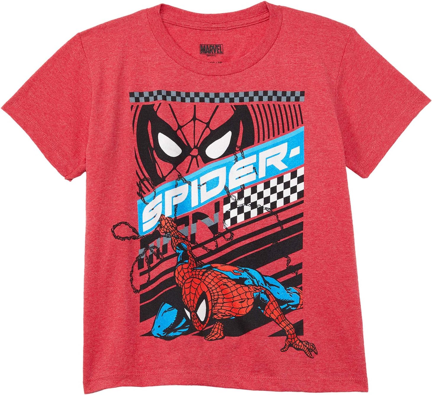 

Футболка Mad Engine Kids Spider-Man Tee Shirt, цвет Red Heather/Glow Ink