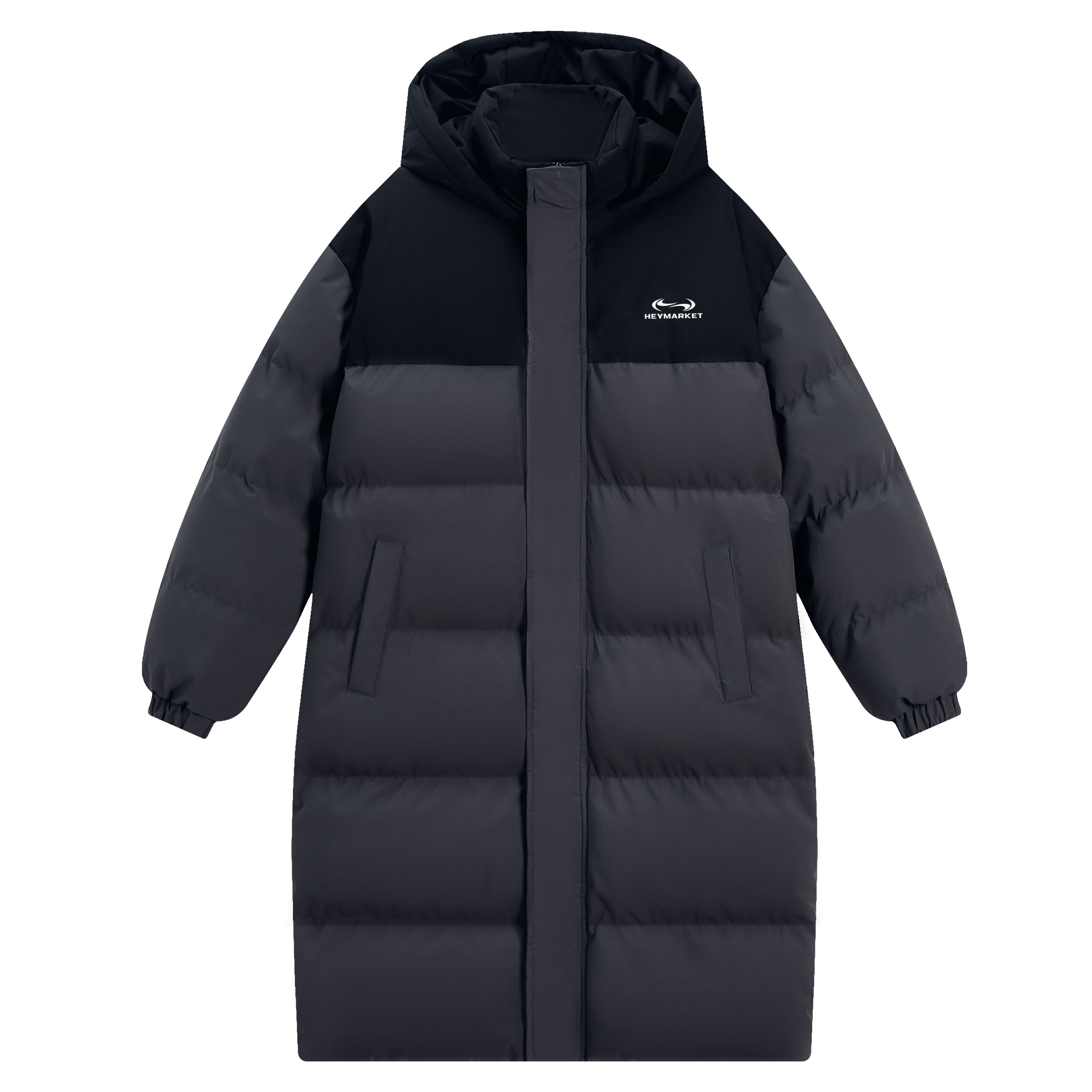 

HEYMARKET Пуховик Unisex, Black & Gray