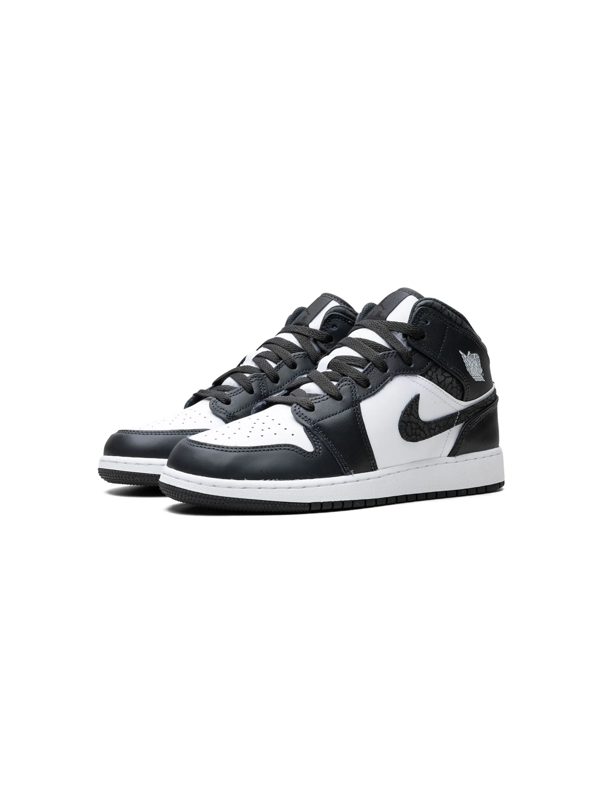 Кроссовки Air Jordan 1 Mid Panda Elephant Jordan Kids, черный — фото 3