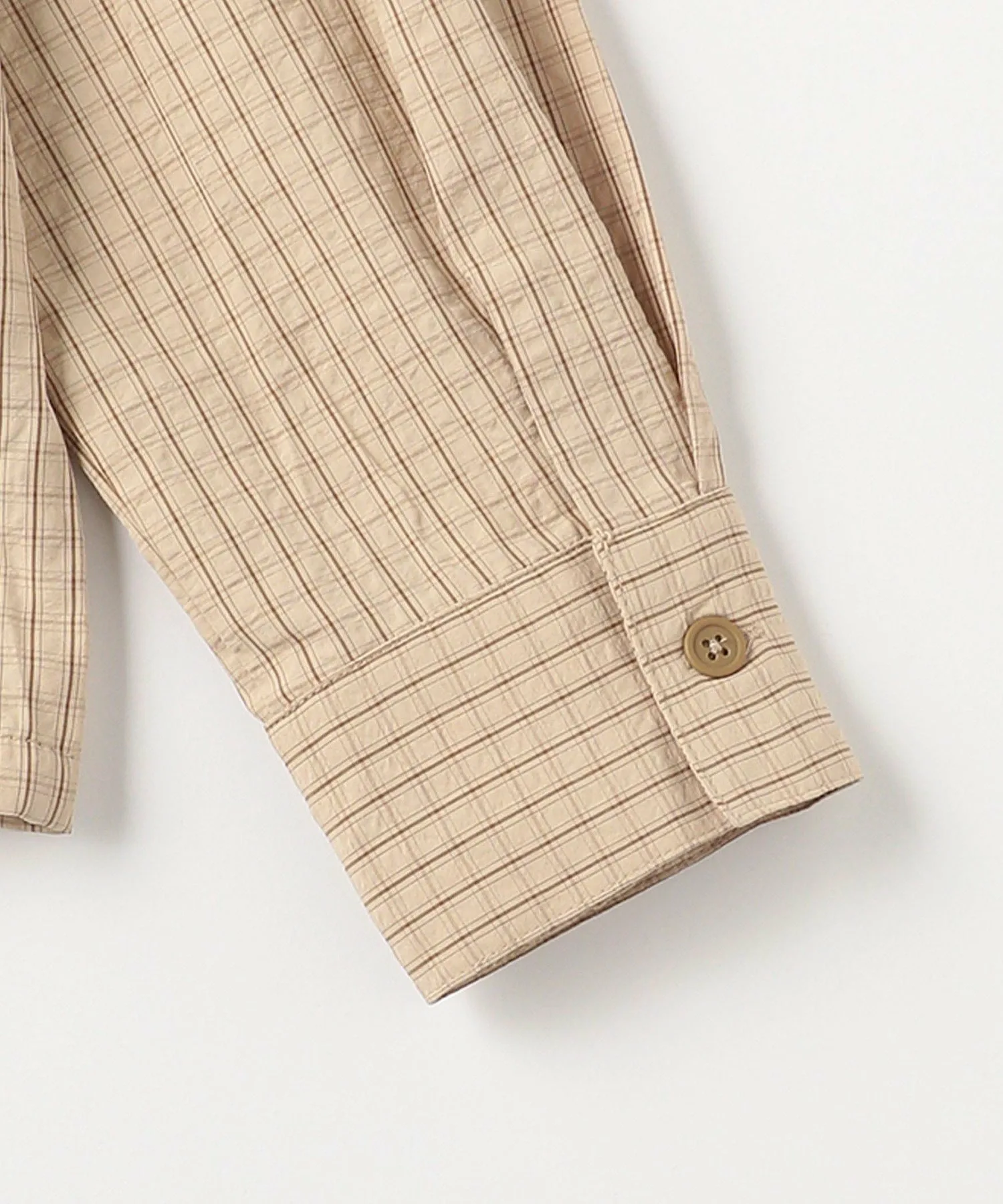 Рубашка с клетчатым узором / Детская 140-160 см United Arrows Green Label Relaxing, BEIKI — фото 4
