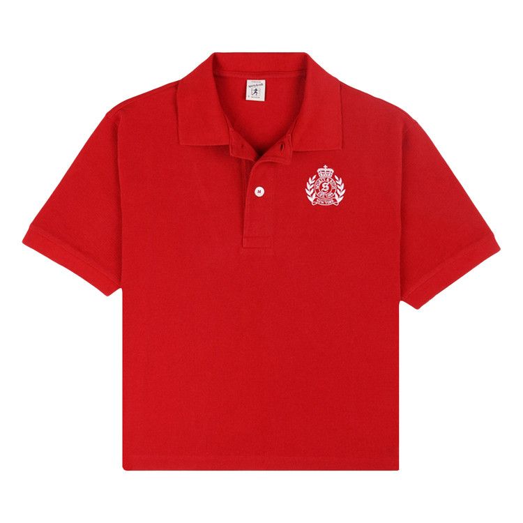 

Поло Sporty & Rich H&W Crest Pique Polo, Ruby