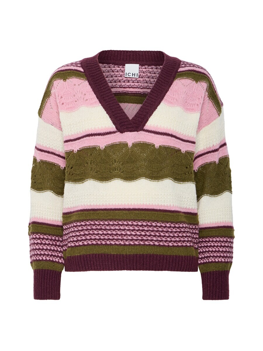 

Тонкий вязаный свитер ICHI Sweater ASTRA, красный