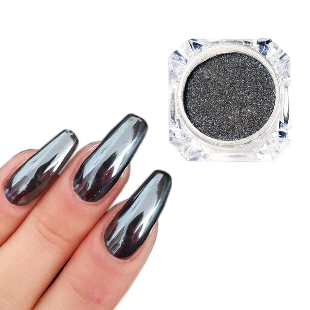 Зеркальная пудра для ногтей «Silver Glitter Chrome» 0.5 г Rackbone
