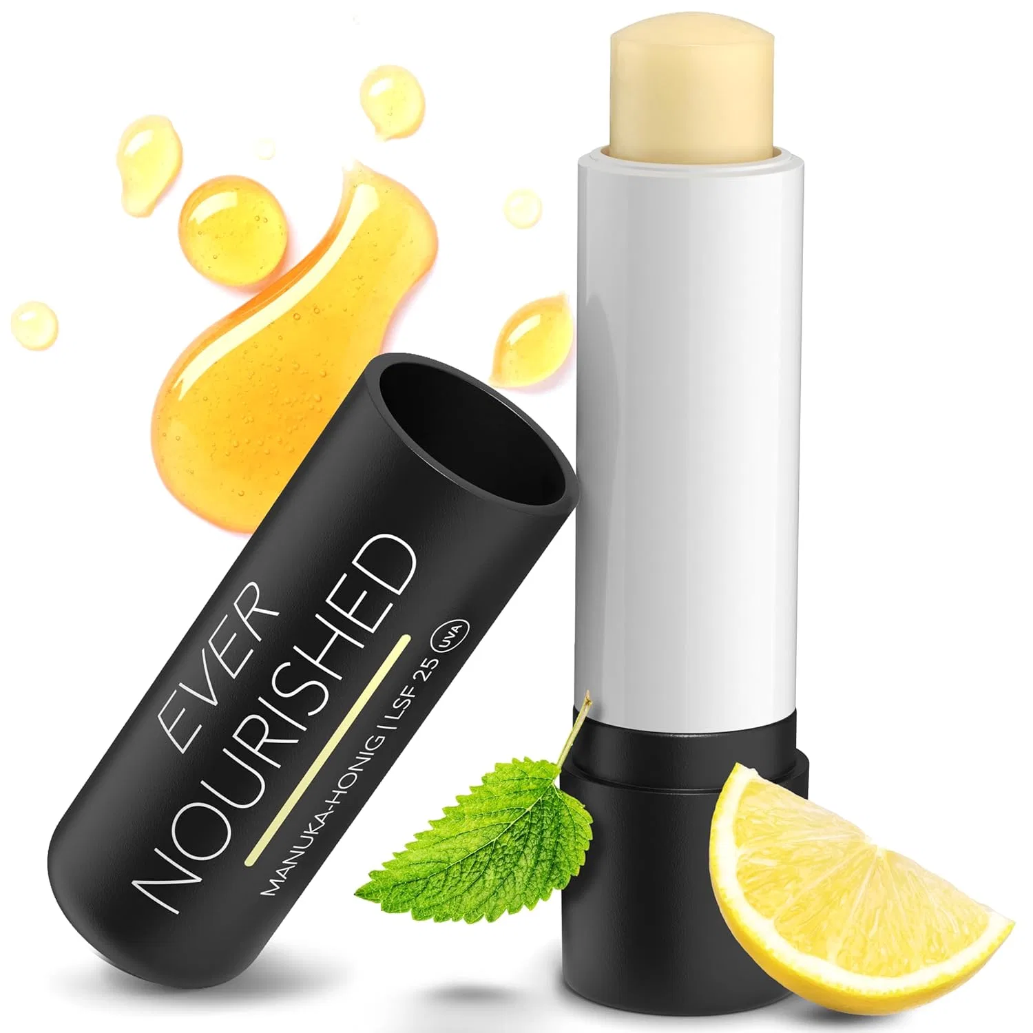 Бальзам для губ с медом манука и SPF 25, 4.6 г Evernourished
