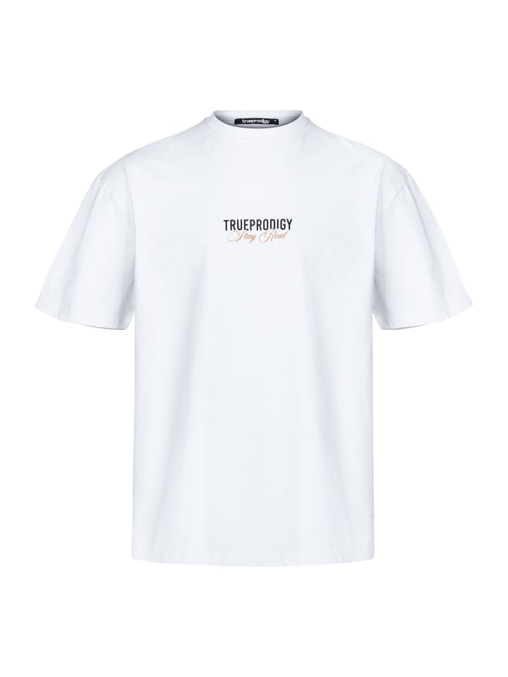 

Trueprodigy Футболка оверсайз от Lou F белого цвета, Белый, Trueprodigy Футболка оверсайз от Lou F белого цвета