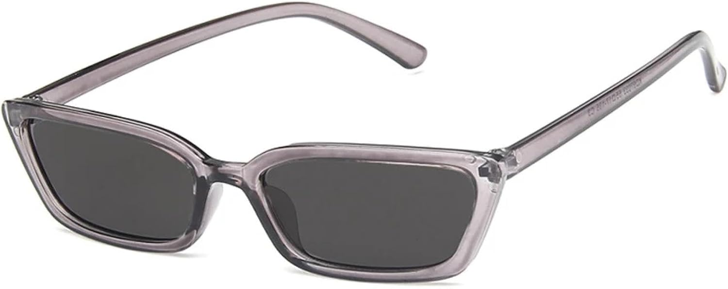 

Модные солнцезащитные очки «кошачий глаз» для женщин, винтажные солнцезащитные очки в маленькой оправе, ретро-очки «кошачий глаз» для женщин с защитой от УФ-излучения UV400 TVTBBVV, Gray Gray