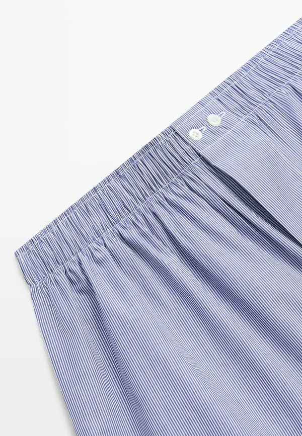 Полосатые боксеры, боксерские шорты Massimo Dutti, Dark Blue — фото 4