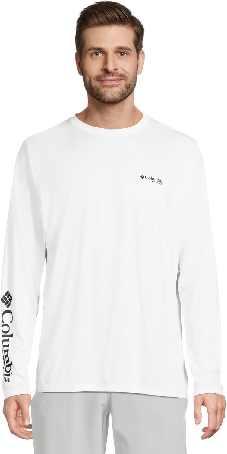 

Columbia мужская футболка с длинным рукавом Terminal Tackle PFG Statetriot, White/Fins & Stripes, Белый, Columbia мужская футболка с длинным рукавом Terminal Tackle PFG Statetriot, White/Fins & Stripes