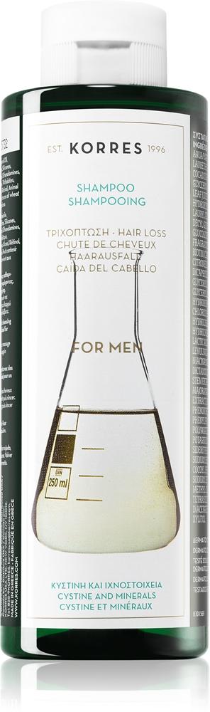 

Шампунь с цистеином и минералами против выпадения волос для мужчин Korres, 250 мл