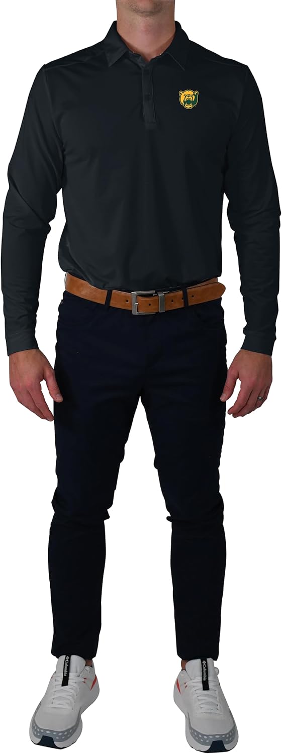 

Columbia Golf Baylor Univ мужская футболка Pin High LS Polo, Midnight Black, Черный, Columbia Golf Baylor Univ мужская футболка Pin High LS Polo, Midnight Black