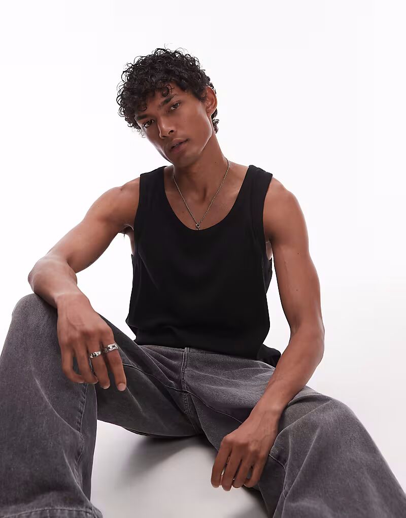 

Майка Allsaints Edwards в цвете «угольно-черная»