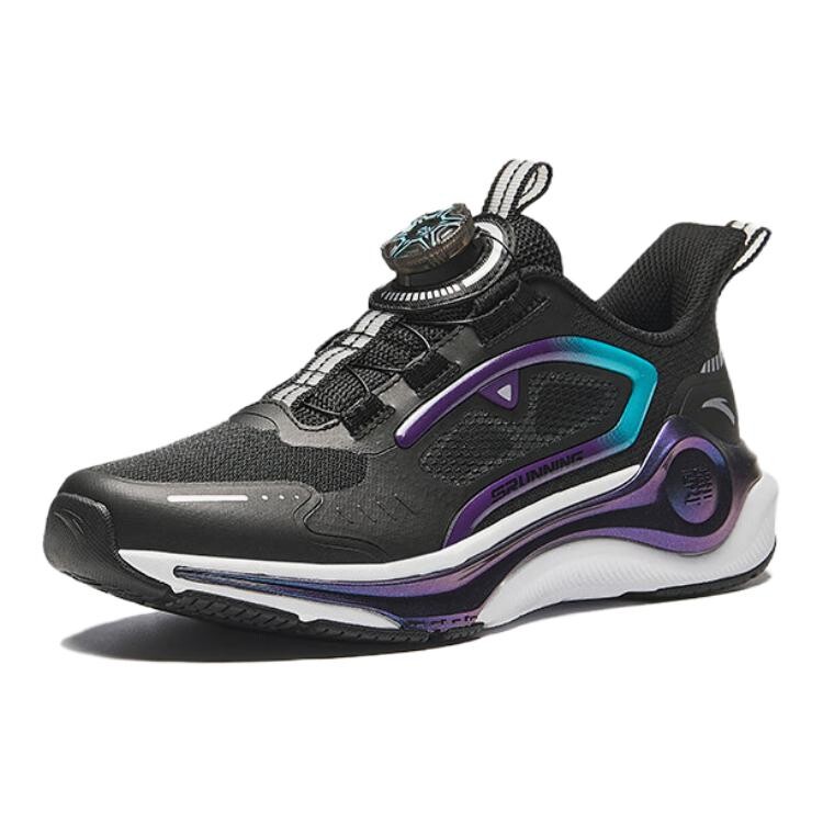 Детские кроссовки GS Low-top черные/темно-фиолетовые Anta Kids, фиолетовый — фото 2