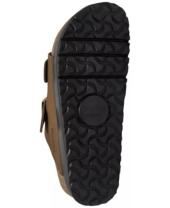 Женские сандалии Arizona Flex Nubuck Leather Platform от Finish Line Birkenstock, коричневый/бежевый — фото 2