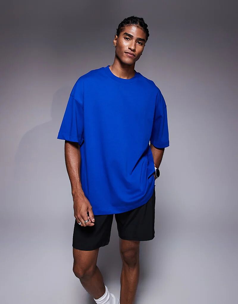 

Футболка Icon 4505 из плотного хлопка свободного кроя с быстросохнущей отделкой кобальтово-синего цвета