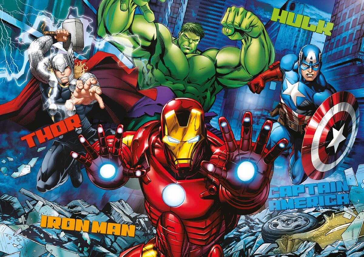 

Пазл 35 деталей: Marvel's Avengers + Сумка с принтом bez marki
