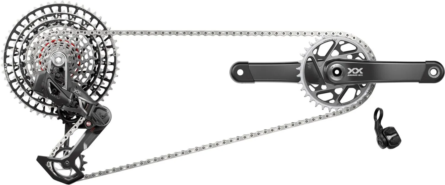 

XX SL T-Type Eagle Трансмиссия AXS Группа - 170 мм Шатуны SRAM, Black