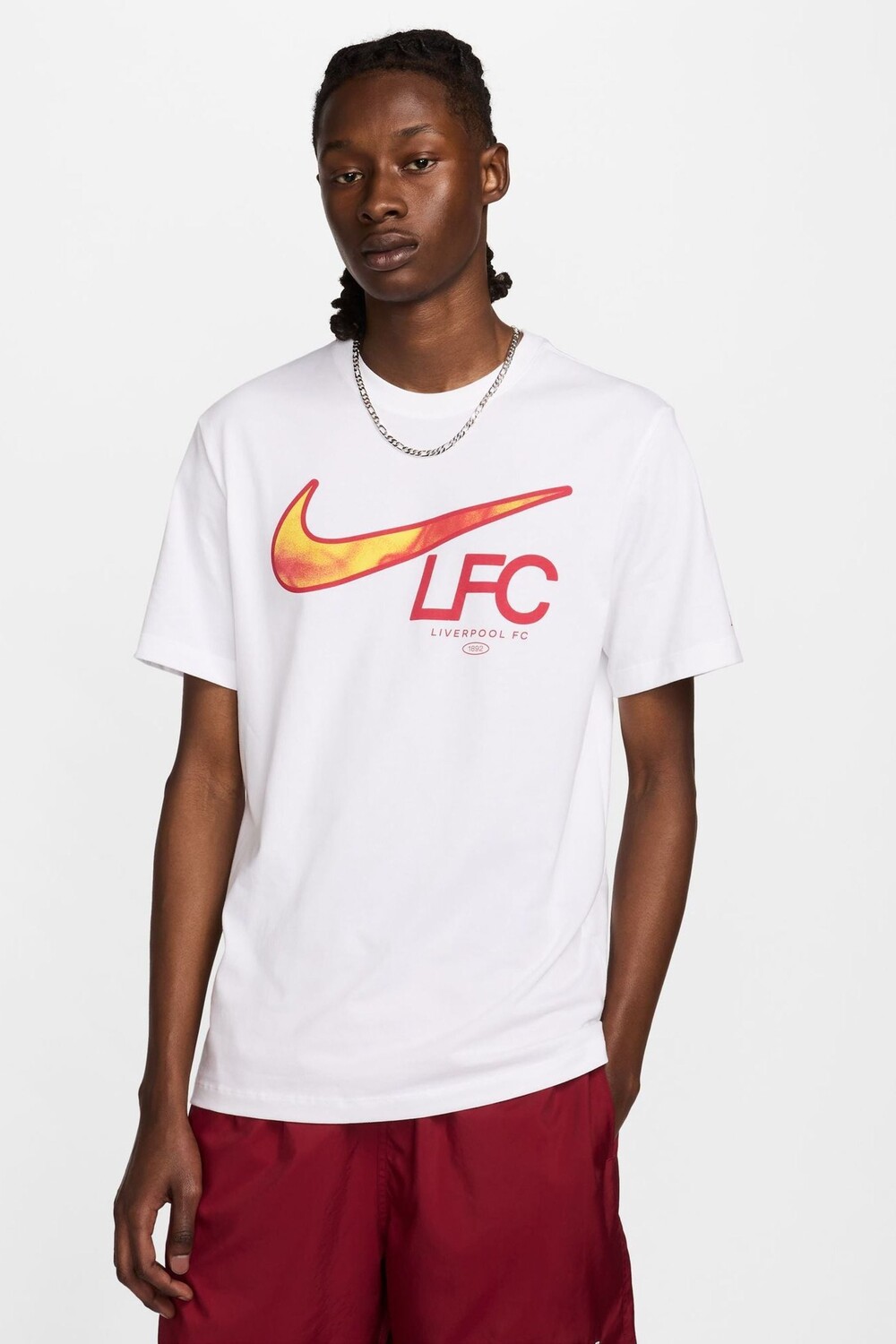 

Футболка с галочкой «Ливерпуль» Nike, белый