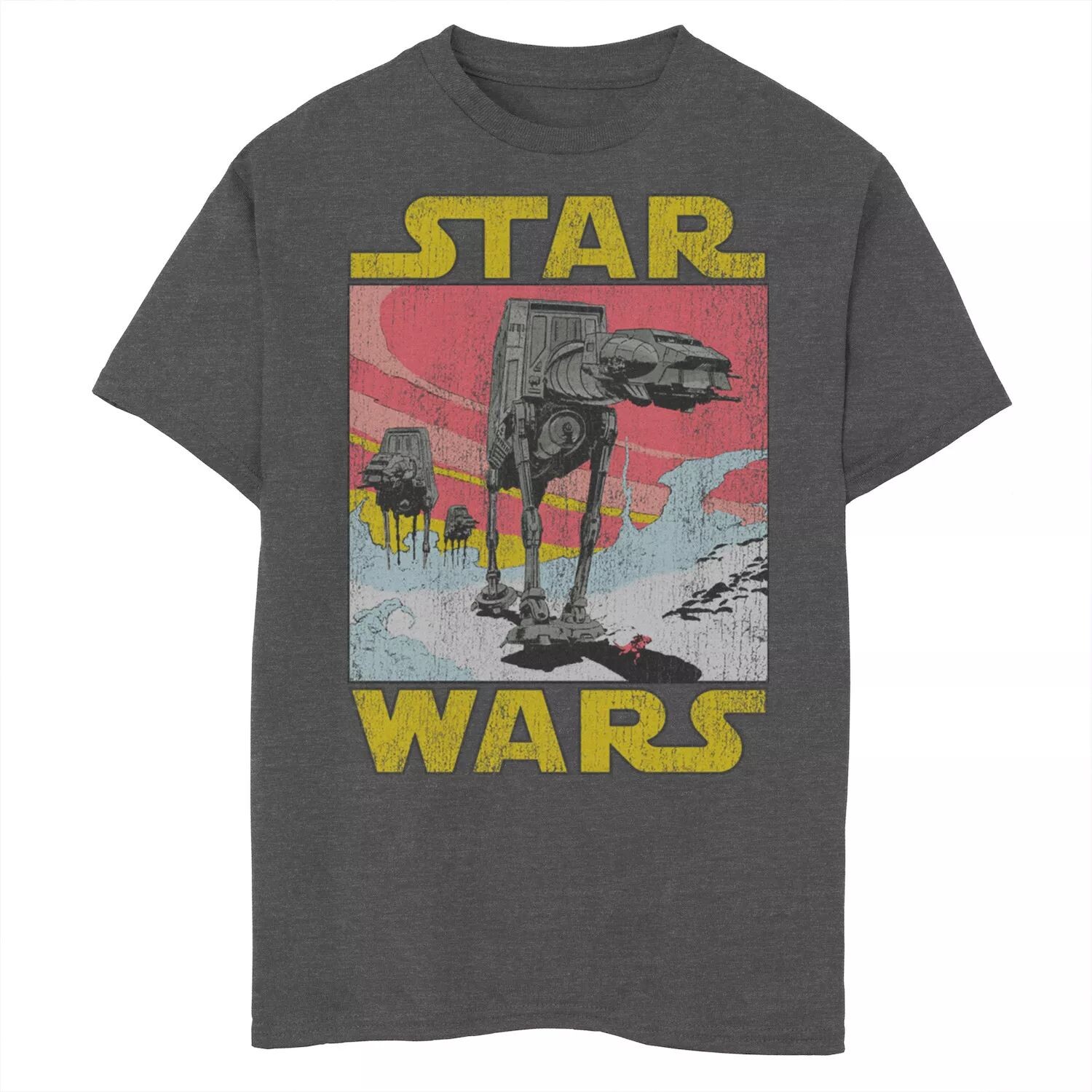 

Футболка с логотипом Sunset Walker и графическим рисунком для мальчиков 8–20 лет Star Wars AT-AT Licensed Character