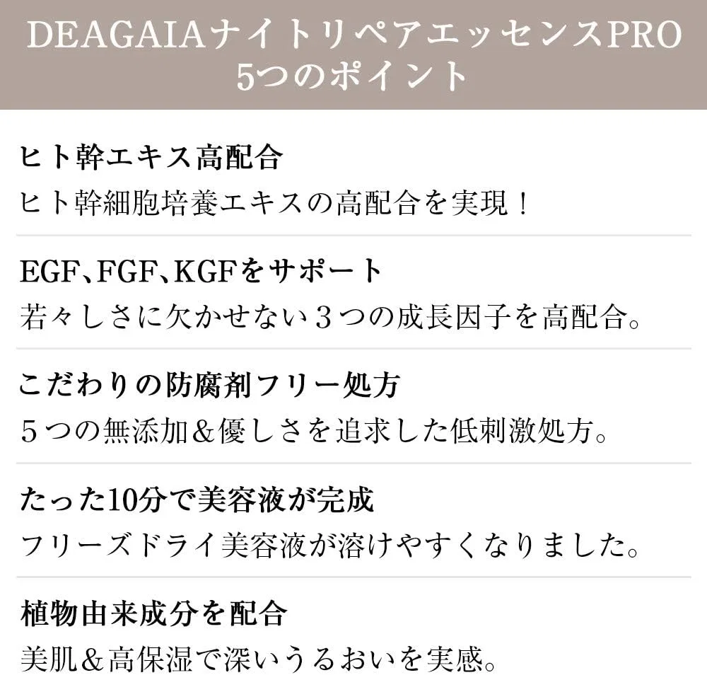 Эссенция Deagaia — С человеческими стволовыми клетками Night Repair Essence PRO, 20 мл — фото 2