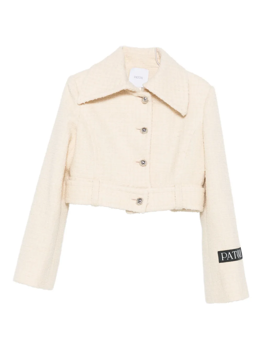 

Фактурный укороченный жакет PATOU, нейтральный