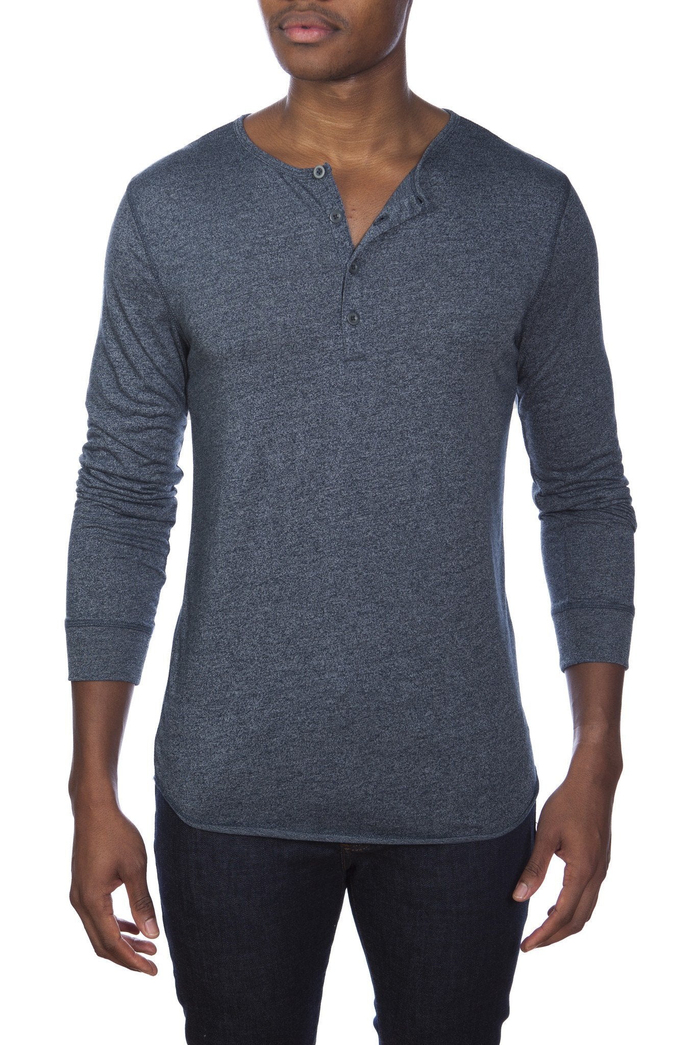 

Поливискозная кофта с длинным рукавом Unsimply Stitched, цвет melange navy