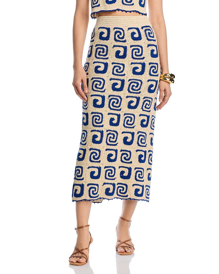 

Юбка-свитер Ана RHODE, слоновая кость/кремовый