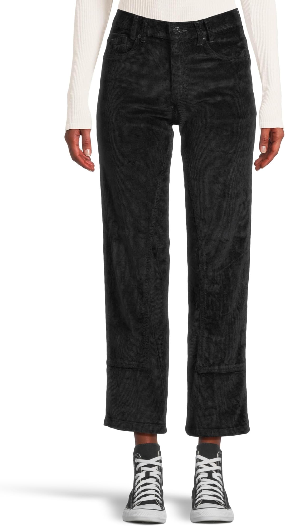 

Джинсы Free People Risk Taker Cord Straight, цвет Jet Black