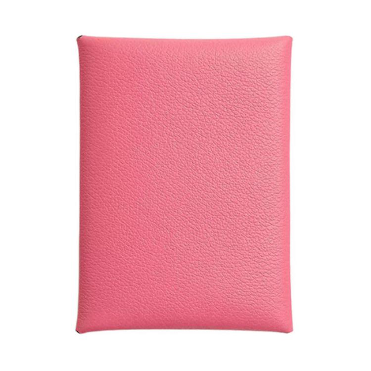 

Кошелёк Calvi Duo из кожи велюр Evercolor для женщин 8W Розовая Азалия Новый Помадный Порошок HERMES