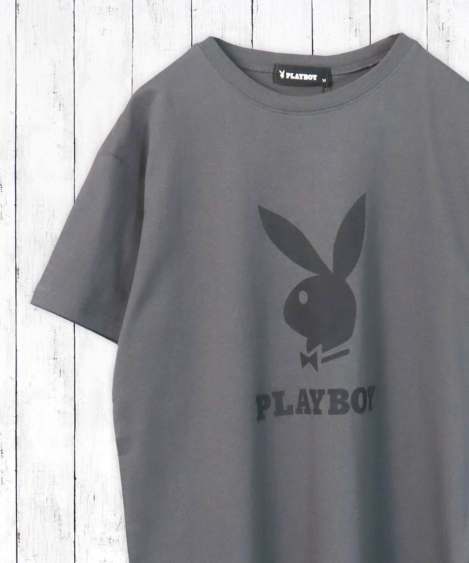 Детская футболка PLAYBOY с логотипом, хлопковая, серая