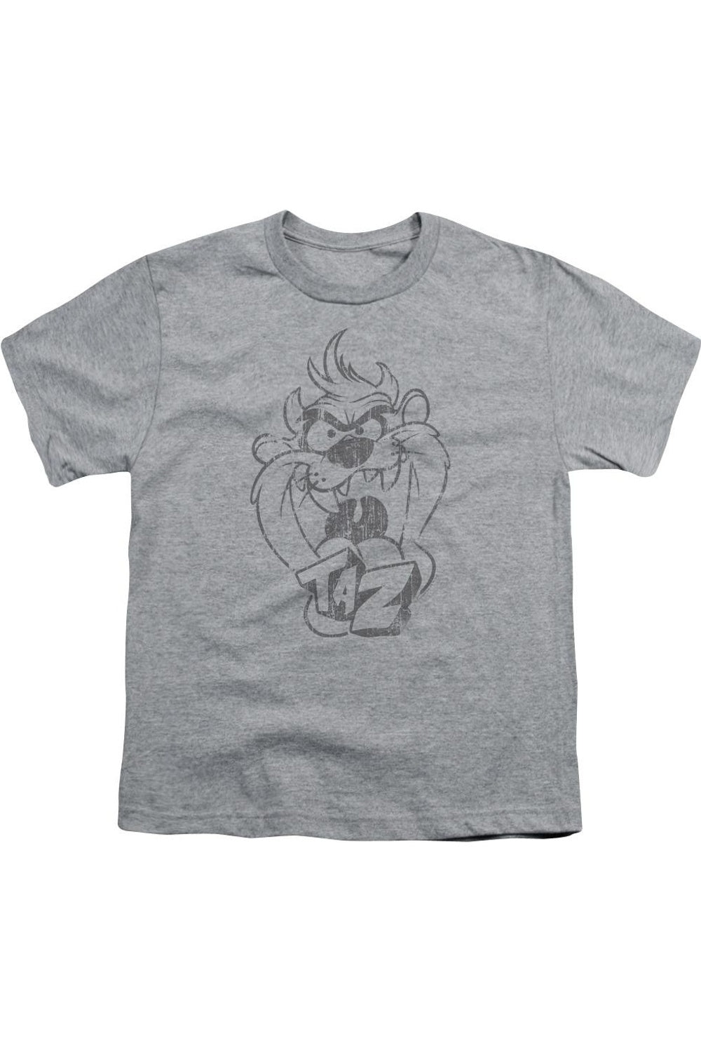 

Футболка с принтом Taz из Looney Tunes для подростков Gildan, Athletic Heather
