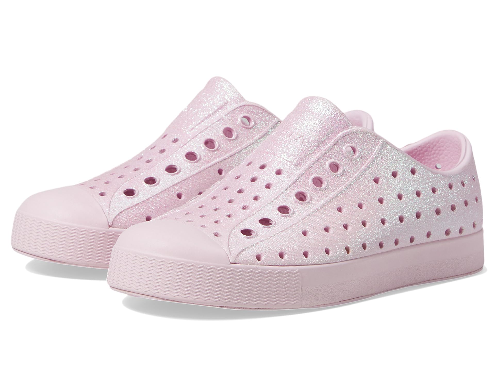 

Кроссовки Native Shoes Kids Jefferson Bling, цвет Barely Pink Bling/Barely Pink